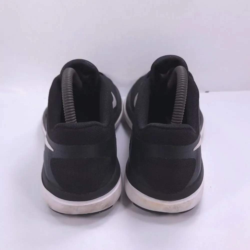 Nike Flex 2016 Run Athletic Running Shoe Womens Size 8 830751-001 Black White